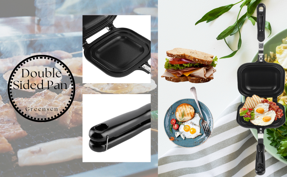 Sandwich Toaster, Double Sided Pan Toasted Sandwich Maker Stovetop