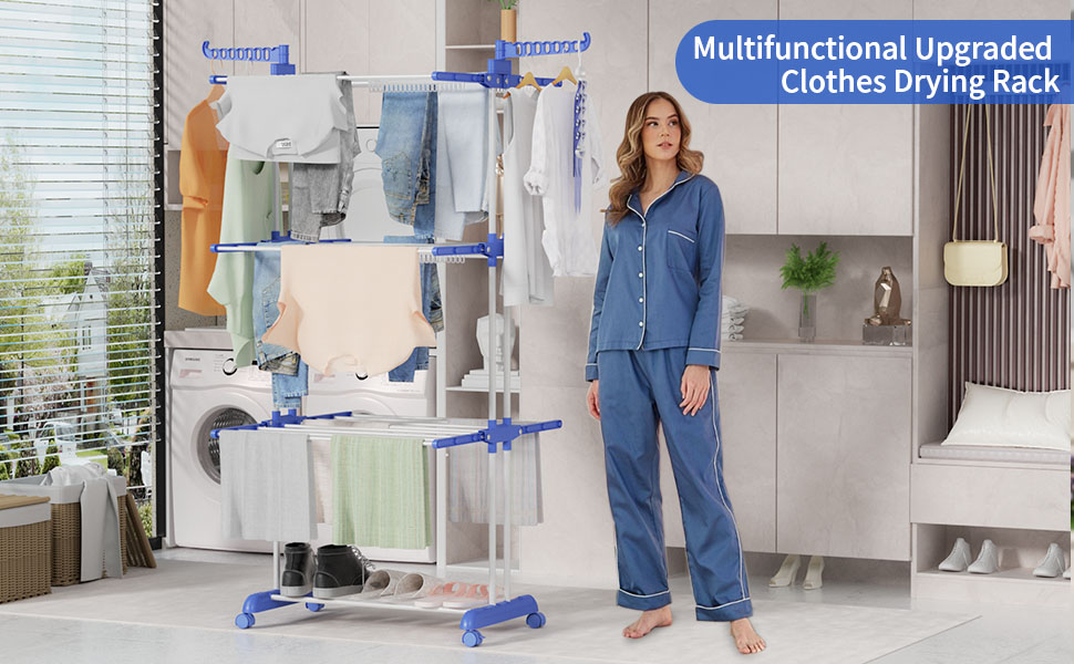 Laundry Clothes Drying Rack