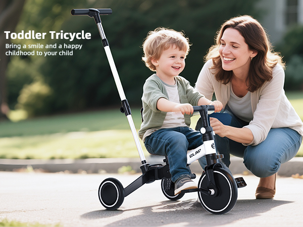☆3KIDS☆ YouLoveIt Kids 3 Wheel Pedal Bike, Multi-Function Tricycle