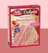 Betty Crocker Delights Super Moist Strawberry Cake Mix, 13.25 oz