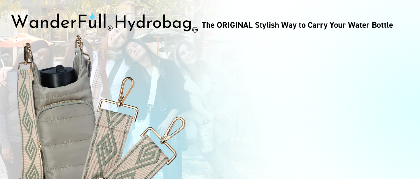 WanderFull Original HydroBag Quilted Water Bottle Holder