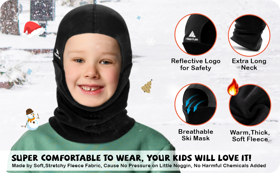 1pc Masque D'hiver Épaissi Pour Enfants, Balaclava De Protection À Moitié  Visage, Accessoire De Tête Pour Garder Au Chaud En Hiver - Temu France