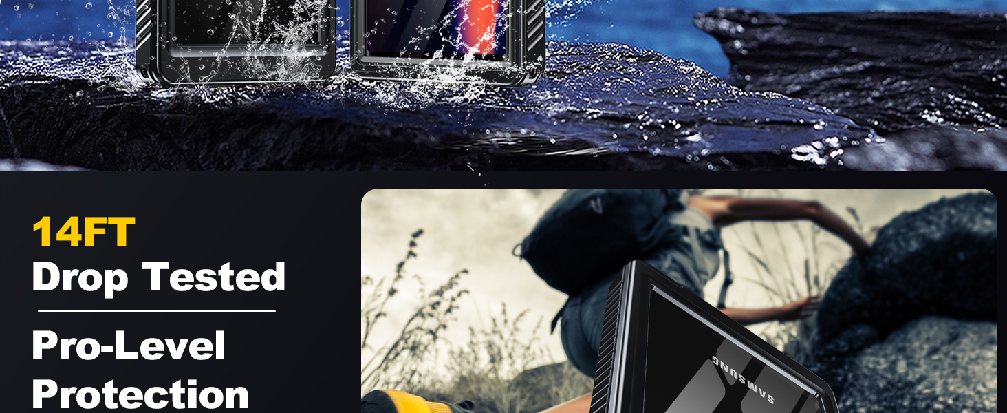 ANTSHARE Wasserdicht Hülle für Samsung Galaxy S24 Ultra Hülle,IP68 voll versiegelt wasserfeste