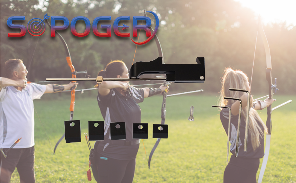 SOPOGER Archery Recurve Bow Clicker Sight