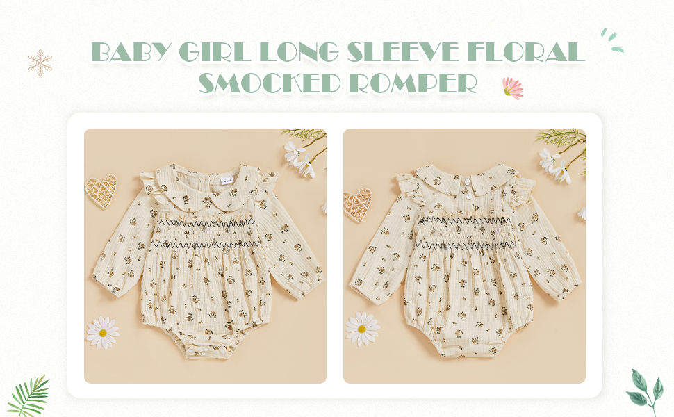 long sleeve bubble romper baby girl