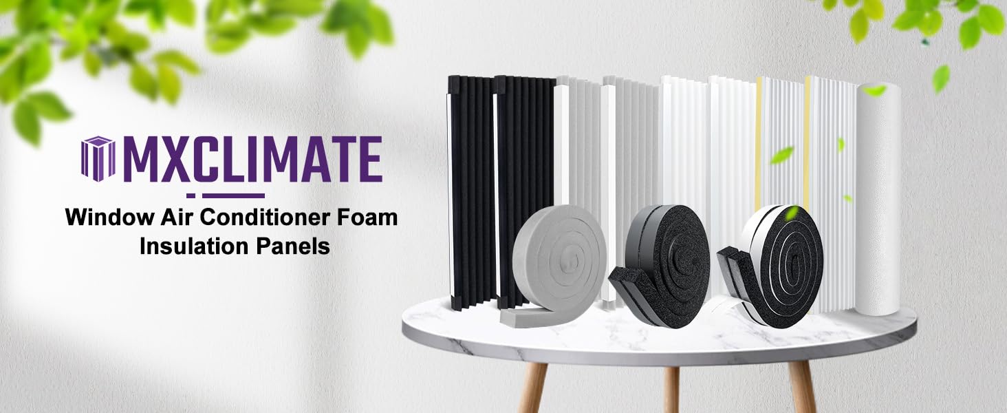 Mxclimate Window Air Conditioner Foam Insulation Panels,Window AC Side Panel Kit
