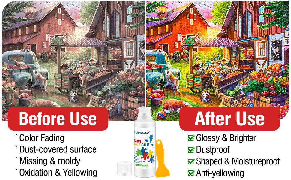 Jigsaw Puzzle Glue Clear,Updated Jigsaw Puzzle Glue with New Sponge Head,Non Toxic and Fast Drying,Easy to Use Adhesive for Preserving Puzzle Art Enrich Your Puzzle Experience,120ml X 2 21 puzzle glue clear