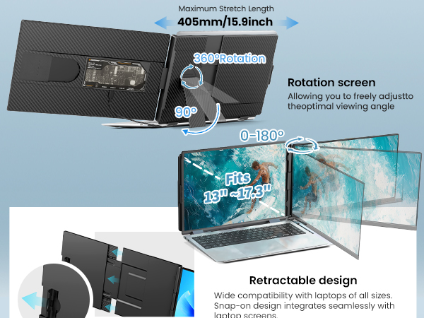 portable laptop monitor dual monitor for laptop
