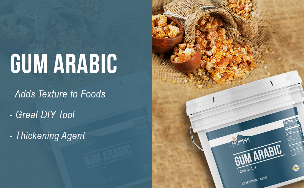 Earthborn Elements Gum Arabic 2 Gallon Bucket, Acacia