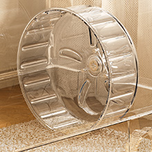 18 cm / 7.2 in Transparent Silent Wheel