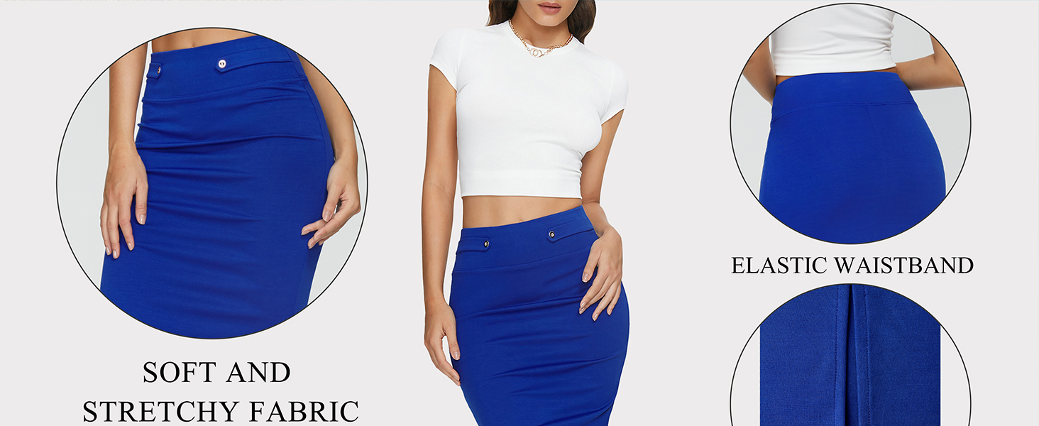 women's pencil skirts knee length bodycon pencil skirt below knee formal church pencil skirt