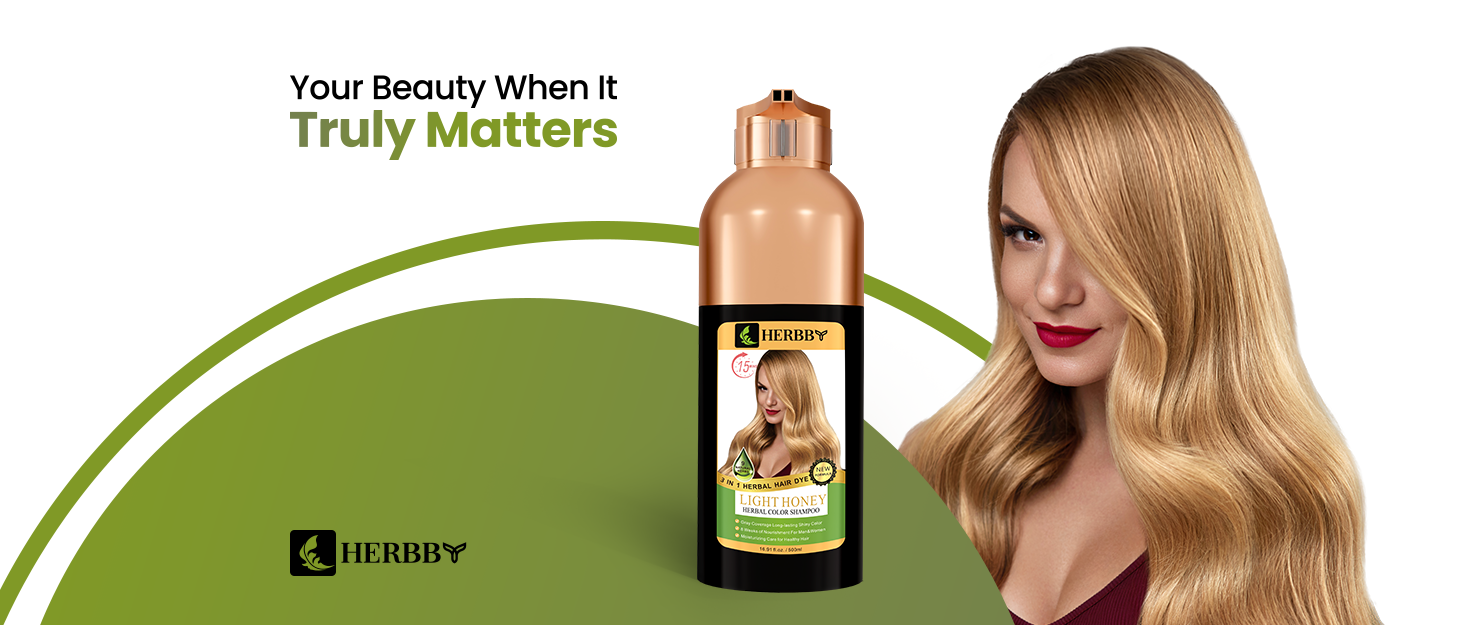 HERBBY Hair Dye Shampoo Wild Honey