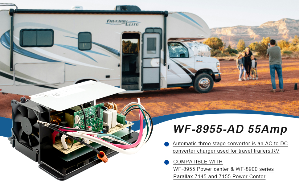 WF8955ADMBA RV Converter 55 Amp DC Main Board Assembly