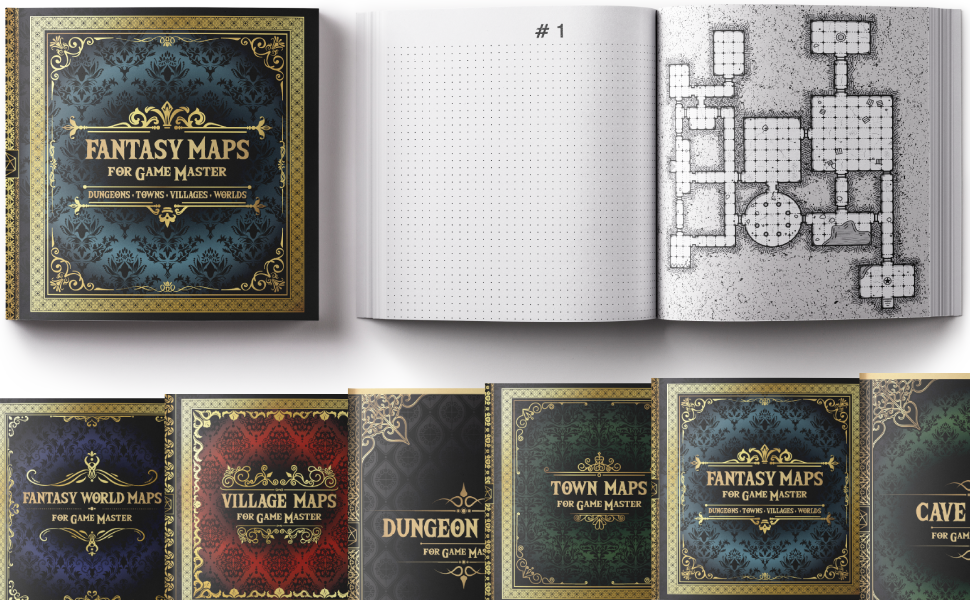 Fantasy Maps for Game Master - Dungeons, Towns, Villages, Worlds