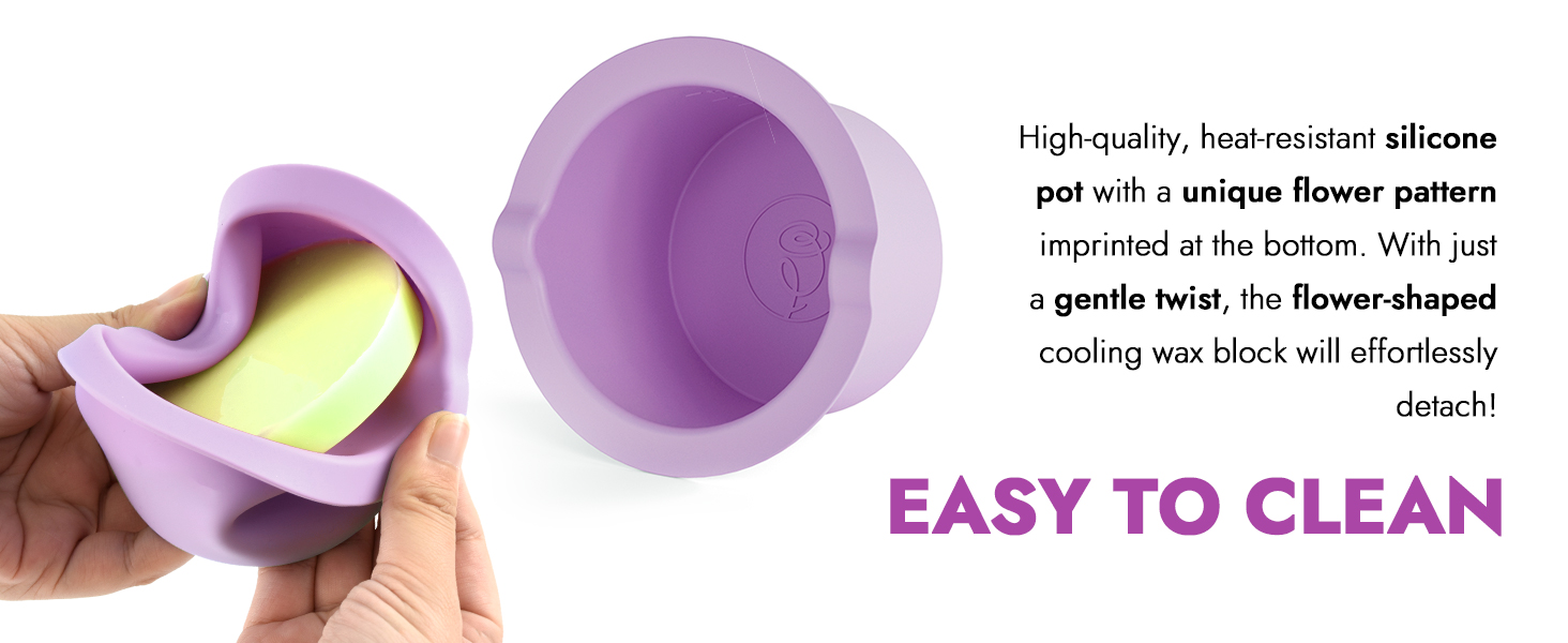 Rosepil Floral Waxing Silicone Pot