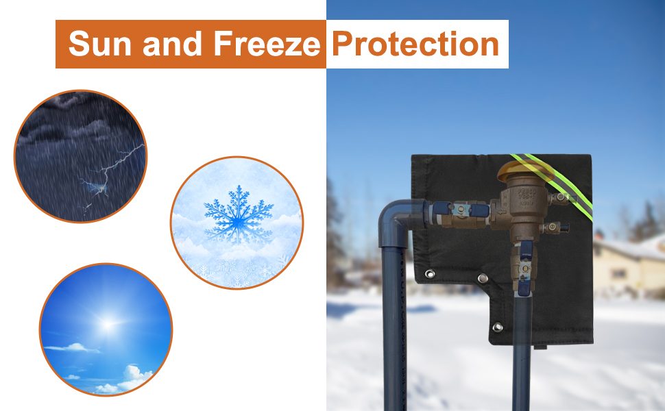 Hose Covers For Outside U2013 Heavy-Duty Giraffe Shield For Water Hose Box, Weather-Resistant Reel Protector | UV-Proof Winter Hoses Cover, 450D Oxford