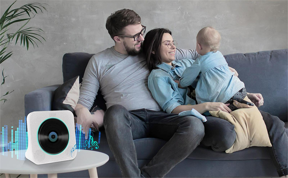 CD Player Tragbar, Bluetooth CD Player Klein Lautsprecher/USBLesegerät