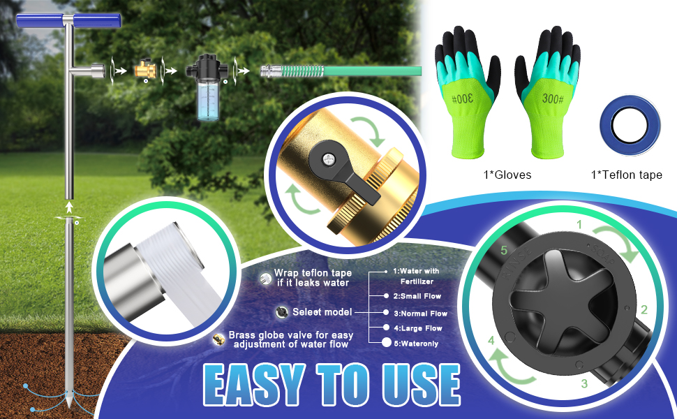 Eazy2hD Root Feeder Tree Watering Tool with Fertilizer