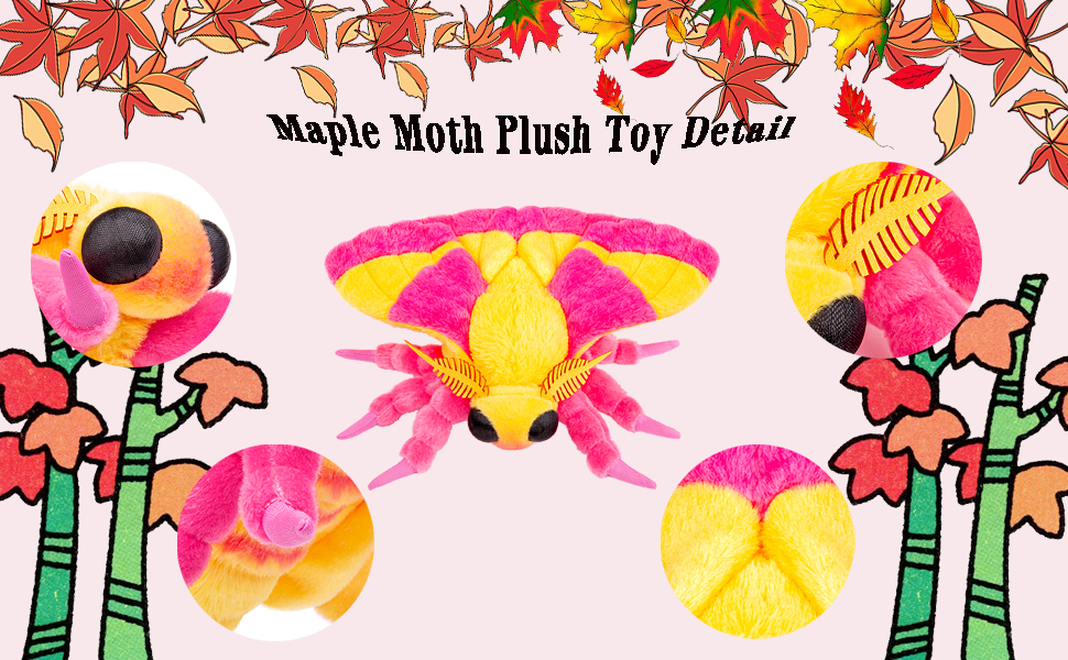 Rosy Maple Moth Toy