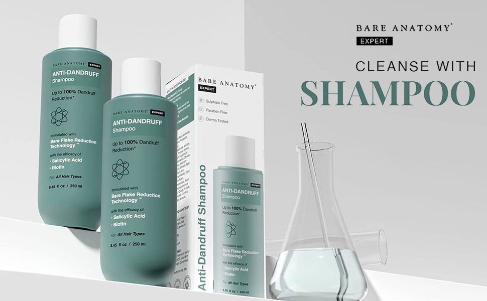 Bare Anatomy Expert AntiDandruff Shampoo Targets Oily