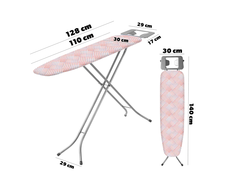 Asse Da Stiro Cecotec StrongBoard 100 - 110x33cm, Cotone, Ignifugo, Regolabile Fino A 89cm