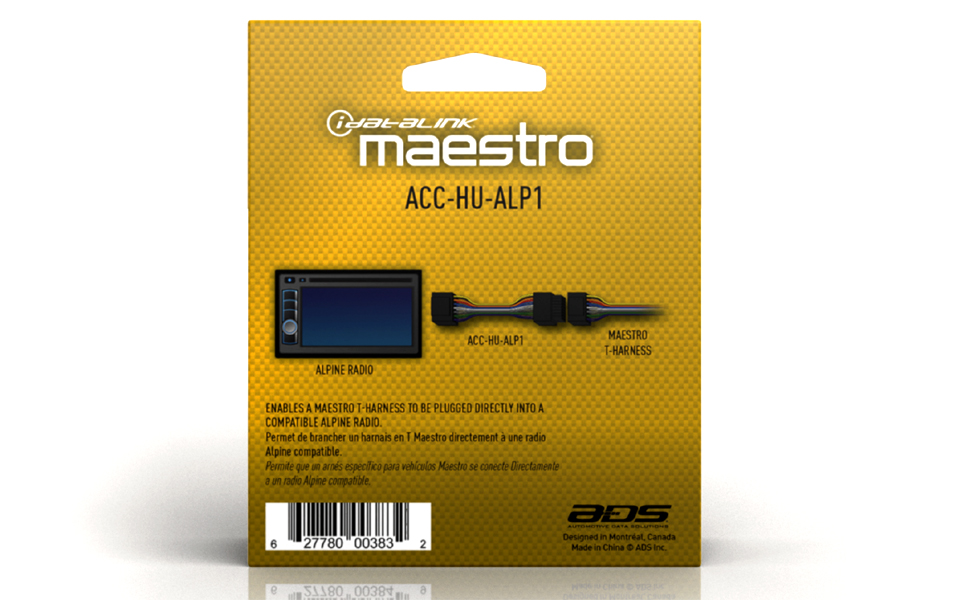 iDatalink Maestro ALP1 Plug and Play THarness for Select Alpine Radios