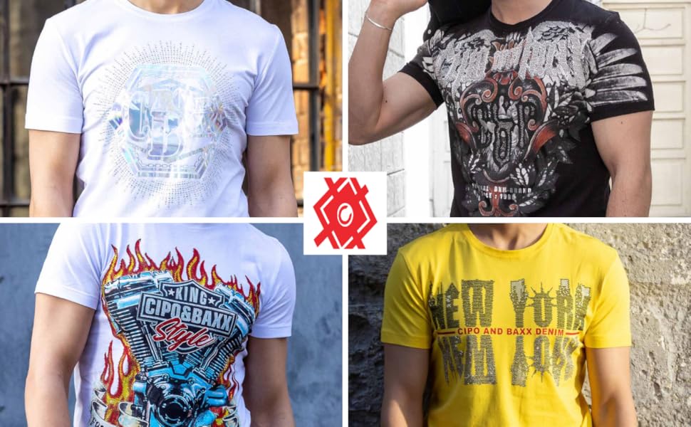Cipo & Baxx Herren Prägedruck Print T-Shirt Kurzarm Trendig Design für Jünglinge CT737 22338c49 Aae3 4d01 Bbf9 Ddc7c5910ee7. CR0,0,1500,928 PT0 SX970 V1