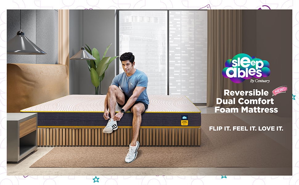 Centuary Mattresses Sleepables Reversible Dual Comfort Firm and Soft