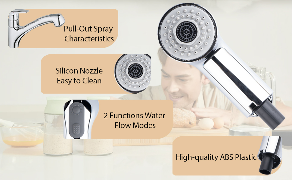 Reaページ Amazon.com: Kitchen Sink Faucet Spray Head Replacement
