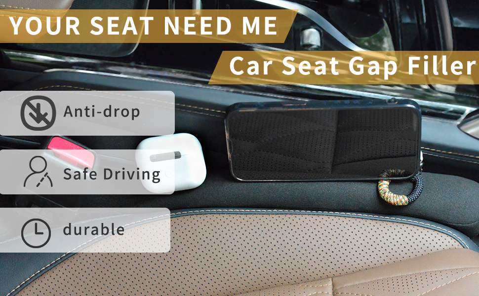 Mondax Car Seat Gap Filler, Universal Car Side Seat Gap