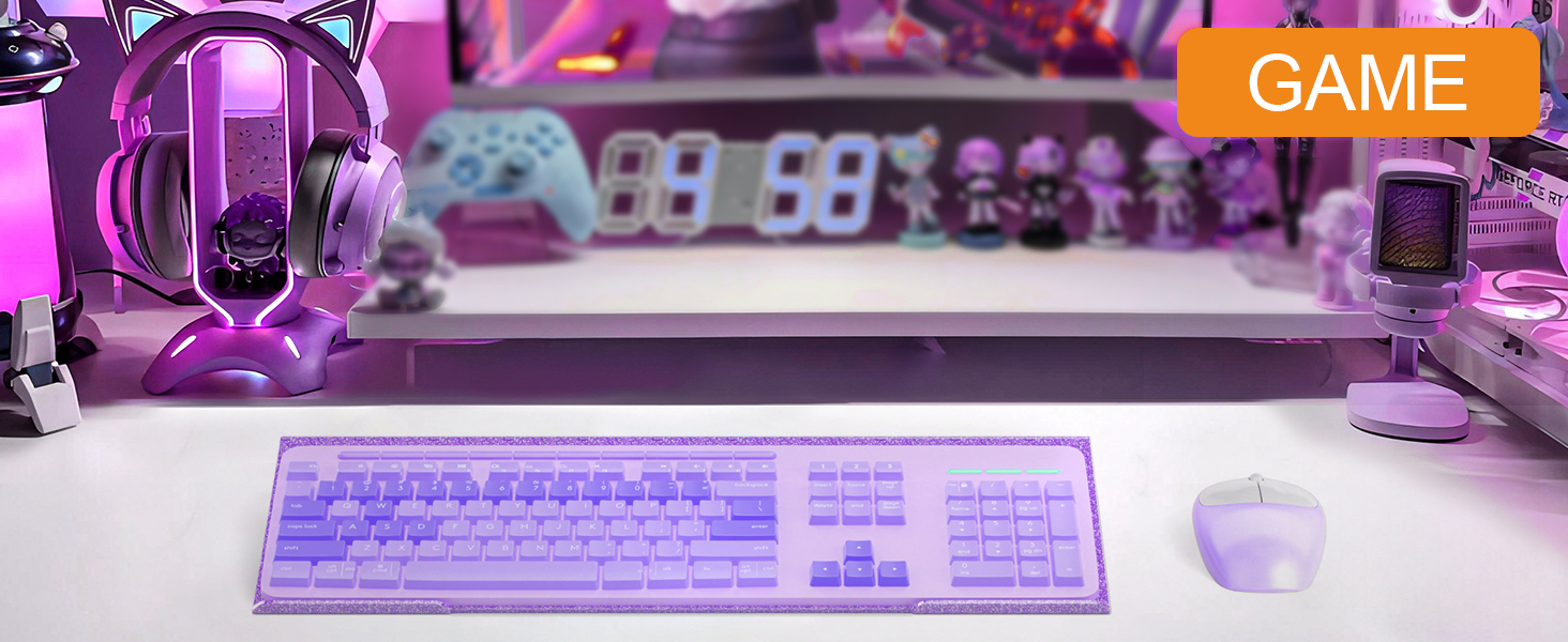 purple keyboard stand for desk