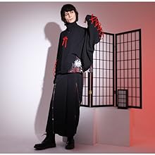 Amazon | [フェイバリット] 彼岸の花咲く和袖シャツ (White