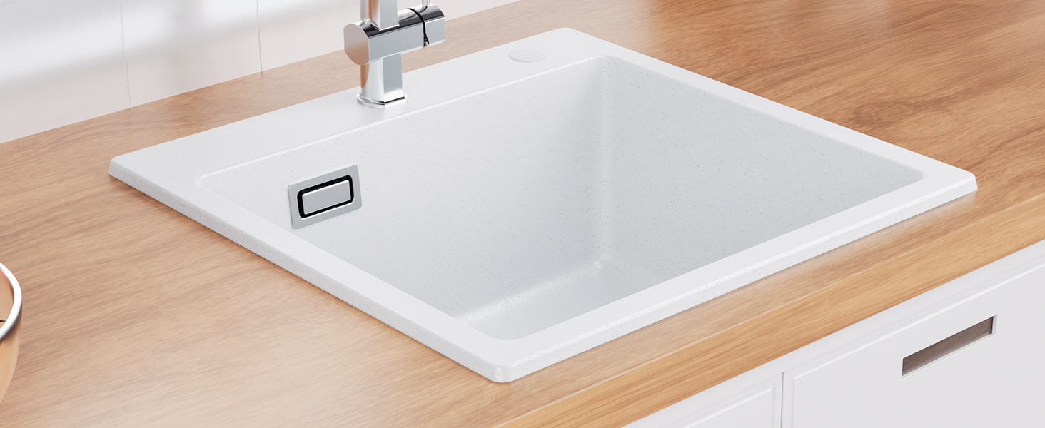 fregadero sobre encimera