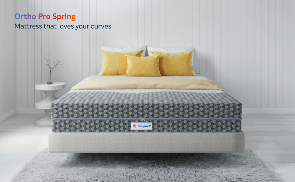 Sleepwell Ortho PRO Spring 6inch Double Bed Size, Impressions Memory