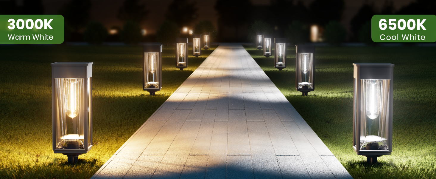 Pathway light solar powered