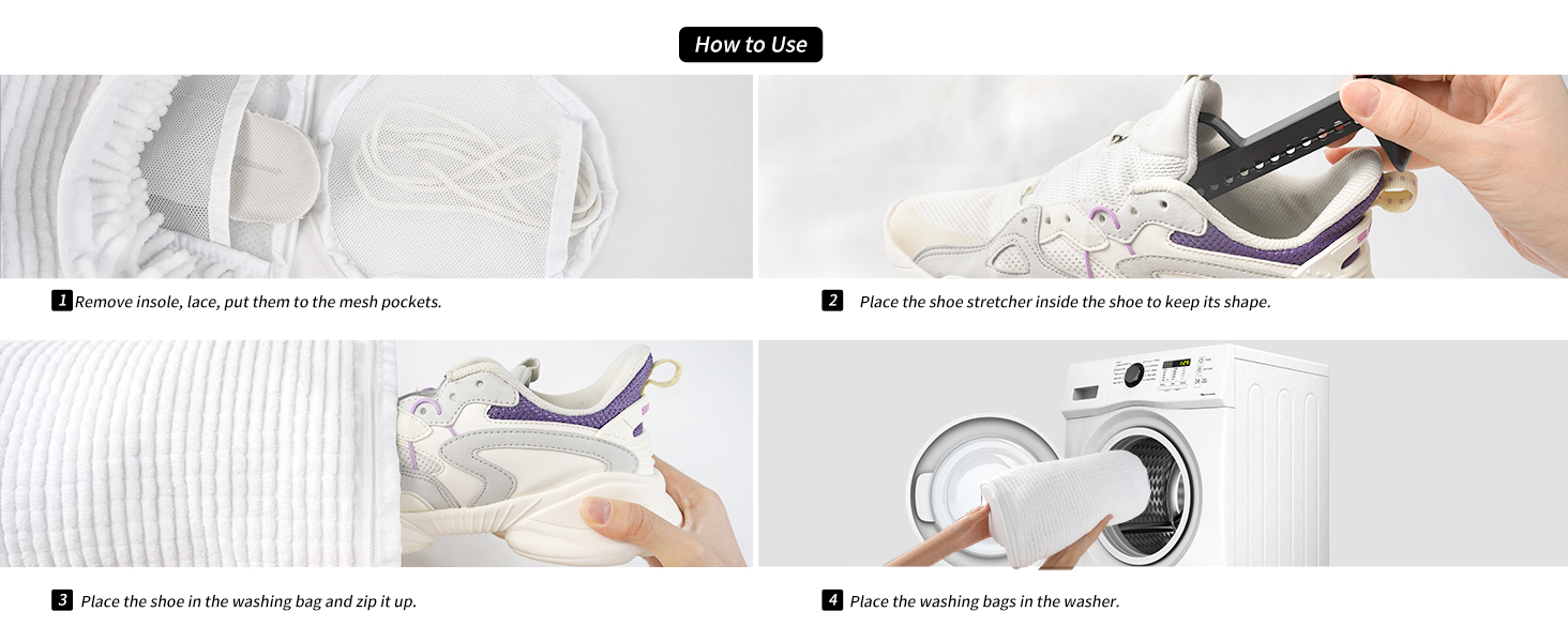 GOGOODA Upgraded Shoe Washing Bag for Washing Machine