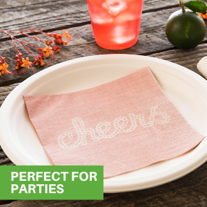 Coordinate our paper napkins with a variety of styles to create the perfect table setting.