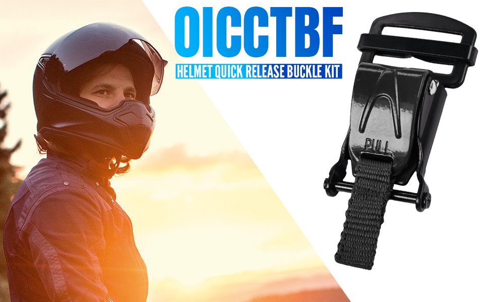 OICCTBF Helmet Quick Release Buckle Kit, Quick Release Helmets Chin Strap Buckle