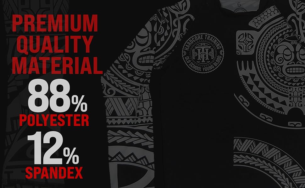 Hardcore Training Kids Rash Guard Compression Base... 26 aplus content image