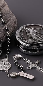 St.Michael rosary with gift box