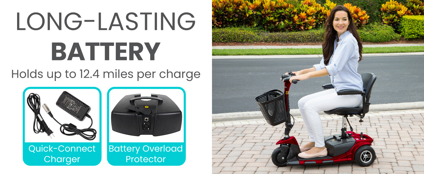 3 wheel mobility scooter adults seniors electric wheelchair