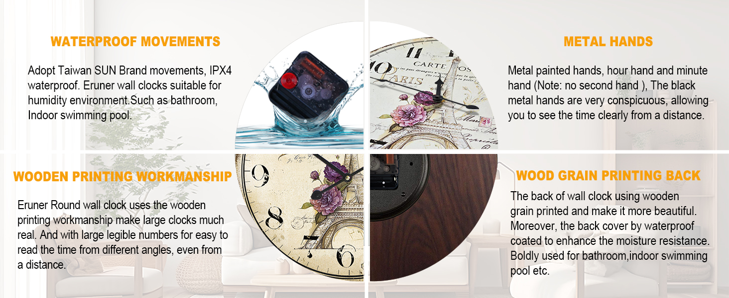 Silent wall clock