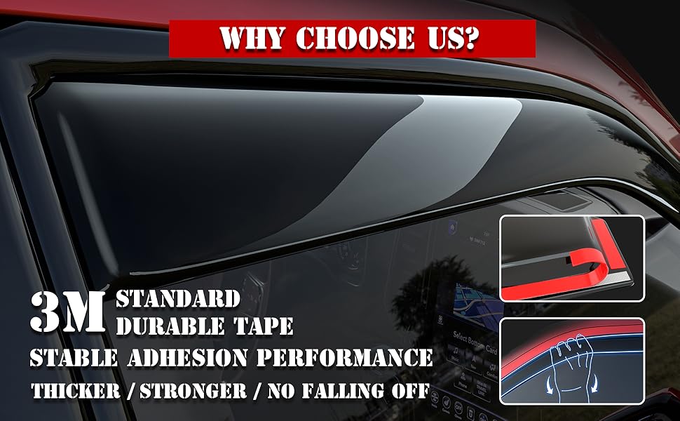 Amazon.com: KitsPro in-Channel Side Window Rain Guards for