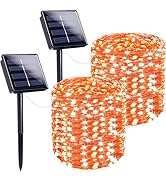 Extra-Long 144FT Solar String Lights for Outside, 2 Pack 400LED Solar Fairy Lights Outdoor, Water...