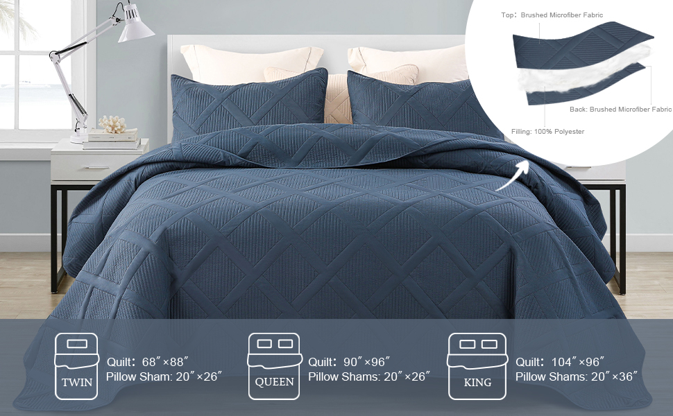 Exclusivo Mezcla Ultrasonic Twin/Twin XL Quilt Set, 2