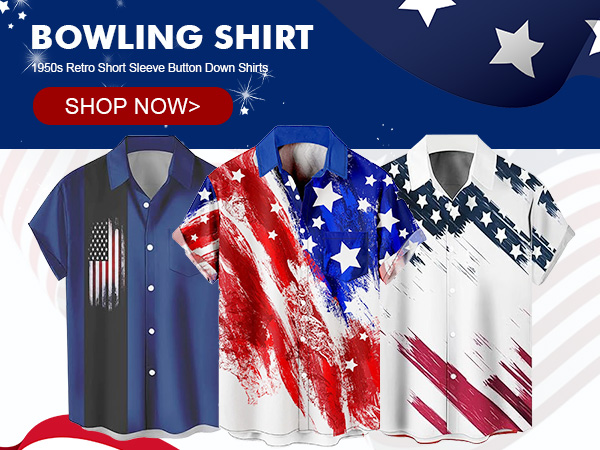 Amazon.com: Lzzidou 4th of July Shirts for Men Patriotic