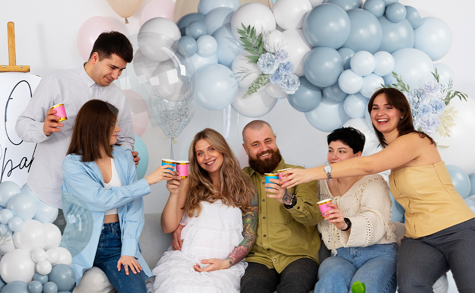 blue balloon arch kit