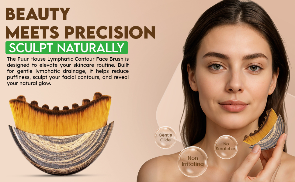 lymphatic contour face brush - Facial Dry Brush