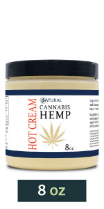 Zatural Hemp Hot Cream 8oz Jar