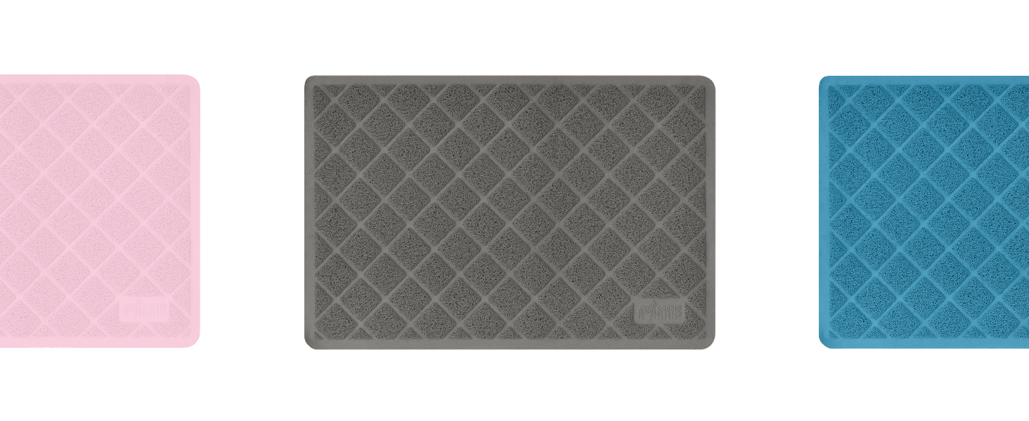 rectangle Cat litter mat in many colors